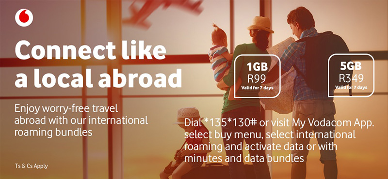 Travel Easy with Vodacom Roaming Bundle