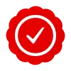 Red tick icon