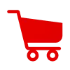 Red trolley icon