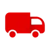 Red truck icon