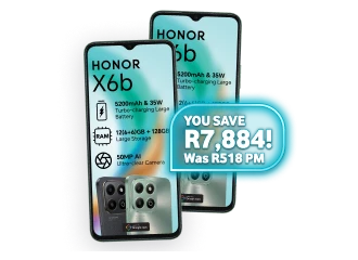 Get 2x HONOR X6b 128GB